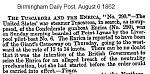 Click image for larger version. 

Name:	Birmingham Daily Post August 6 1862.jpg 
Views:	231 
Size:	101.4 KB 
ID:	16897
